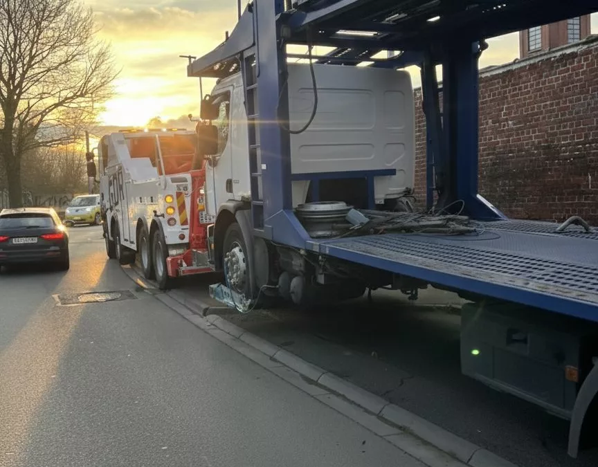 Dépannage poids lourd en février à Lille : comment le froid impacte les véhicules ?